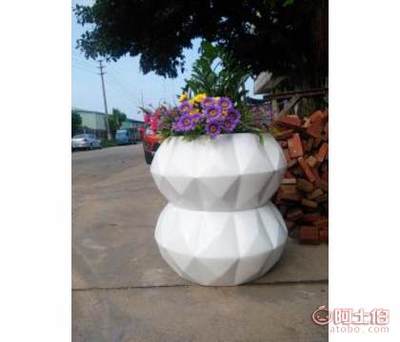 【广西桂林玻璃钢菱形几何花盆定做|广西桂林菱形几何花盆生产厂家】豆双东 - 个体经营 - 热卖促销