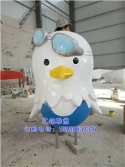 玻璃钢卡通企鹅雕塑厂家_广西玻璃钢卡通企鹅雕塑