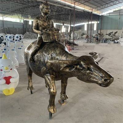 恒创雕塑广西玻璃钢人物雕塑公园仿铜人物雕塑小品