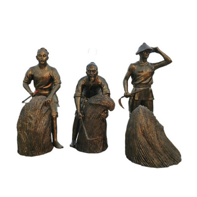 广西玻璃钢小品雕塑民俗小品人物雕塑