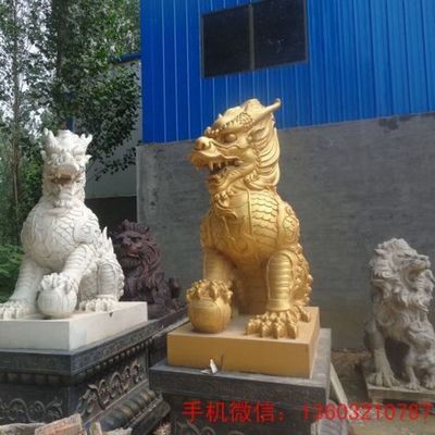 辉煌伟业 广西园林动物烤漆玻璃钢狮子雕塑厂家专业解析